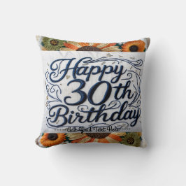 Lebhaftes Kissen für einen besonderen 30. Geburtst