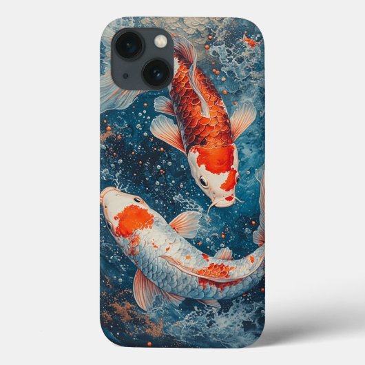Lebhaftes Koi Fish Schwimmen Case-Mate iPhone Hülle (Rückseite)