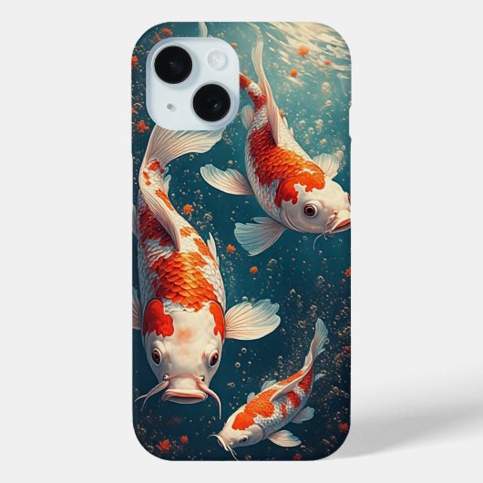 Lebhaftes Koi Fish Schwimmen Case-Mate iPhone Hülle (Rückseite)