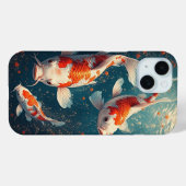 Lebhaftes Koi Fish Schwimmen Case-Mate iPhone Hülle (Rückseite (Horizontal))
