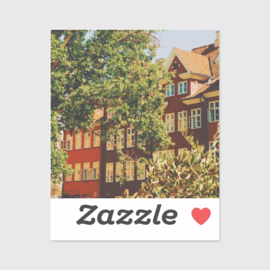 Lebhaftes Kopenhagen Aufkleber (Blatt)