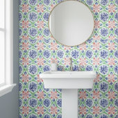 Lebhaftes Korallenblau-grünes Muster Fliese