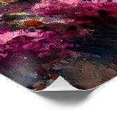 Lebhaftes Korallenriff mit tropischen Fischen Poster (Ecke)