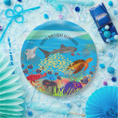 Lebhaftes Korallenriff von Ningaloo Inspiriert Pappteller (Party)