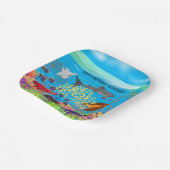 Lebhaftes Korallenriff von Ningaloo Inspiriert Pappteller (Gewinkelt)