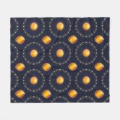 Lebhaftes kosmisches Kunstwerk Fleecedecke (Vorderseite (Horizontal))
