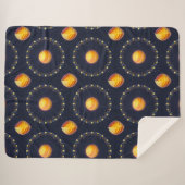 Lebhaftes kosmisches Kunstwerk Sherpadecke (Vorderseite (Horizontal))
