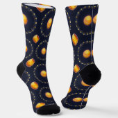 Lebhaftes kosmisches Kunstwerk Socken (Gewinkelt)