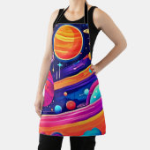 Lebhaftes kosmisches Symphoniedesign Schürze (InSitu)