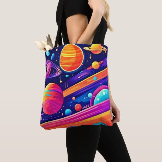 Lebhaftes kosmisches Symphoniedesign Tasche (Von Nahem)