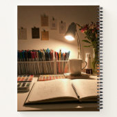 Lebhaftes kreatives Workspace-Design Notizblock (Rückseite)