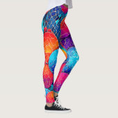 Lebhaftes Kreismuster Leggings (Rechts)