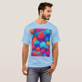 Lebhaftes Kreismuster T-Shirt (Vorne ganz)