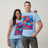 Lebhaftes Kreismuster T-Shirt (Unisex)