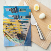 Lebhaftes Küchentuch Lissabon, Portugal Straßen (Viertel Falte)