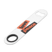 Lebhaftes, kühnes, einfaches urbanes Design der Li Speed Flaschenöffner (Vorderseite Schrägansicht)