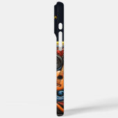 Lebhaftes Kunstwerk mit beeindruckender Augenparti Case-Mate iPhone Hülle (Rückseite / Links)
