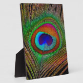 Lebhaftes Kupfer Peacock Feather Fotoplatte (Seite)