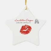 Lebhaftes Kupfer Peacock Feather Keramikornament (Hinten)