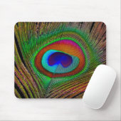Lebhaftes Kupfer Peacock Feather Mousepad (Mit Mouse)