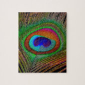 Lebhaftes Kupfer Peacock Feather Puzzle (Vertikal)