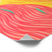 Lebhaftes Lächeln Poster (Ecke)