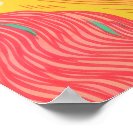 Lebhaftes Lächeln Poster (Ecke)