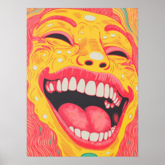 Lebhaftes Lächeln Poster