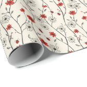 Lebhaftes Ladybug Delight Geschenkpapier (Rolleneckpunkt)