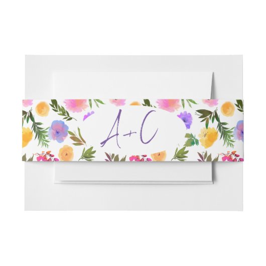 Lebhaftes Lässiges Magenta Violet Gelb Einladungsbanderole (Vorderseite Beispiel)