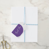 Lebhaftes Lässiges Magenta Violet Gelb Geschenkanhänger (Mit Garn)