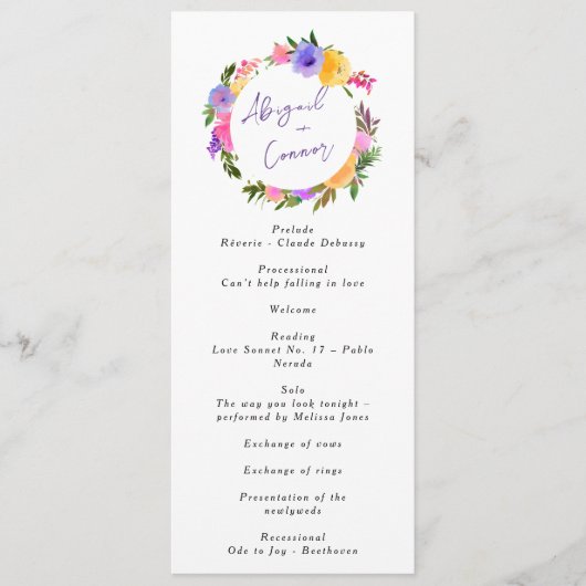 Lebhaftes Lässiges Magenta Violet Gelb Programm (Vorderseite)