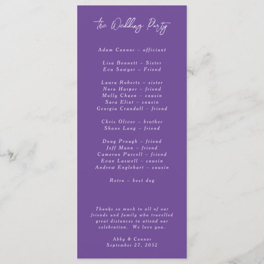 Lebhaftes Lässiges Magenta Violet Gelb Programm (Rückseite)