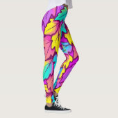 Lebhaftes Leaf farbenfroh, Natur Leggings (Rechts)