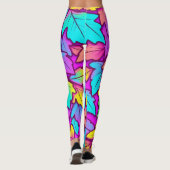 Lebhaftes Leaf farbenfroh, Natur Leggings (Rückseite)