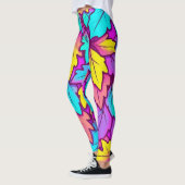 Lebhaftes Leaf farbenfroh, Natur Leggings (Links)