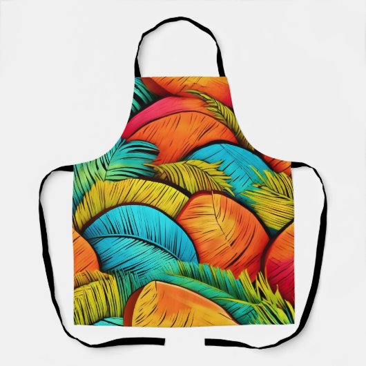 Lebhaftes Leafscape Schürze (Vorderseite)