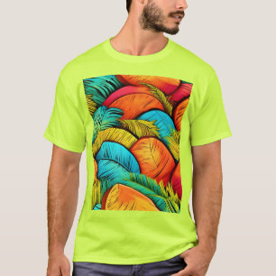 Lebhaftes Leafscape T-Shirt