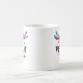 Lebhaftes Leben - Künstlerische Libelle Kaffeetasse (Mittel)