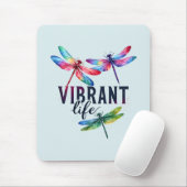 Lebhaftes Leben - Künstlerische Libelle Mousepad (Mit Mouse)