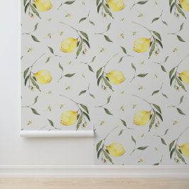 Lebhaftes Lemon Fruit Pattern Tapete