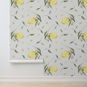 Lebhaftes Lemon Fruit Pattern Tapete