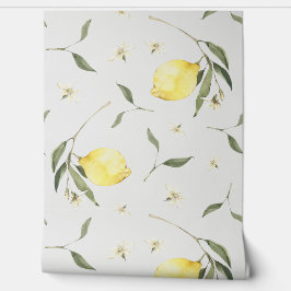 Lebhaftes Lemon Fruit Pattern Tapete