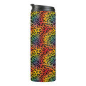Lebhaftes Leopard-Druckmuster Thermosbecher (Nach rechts gedreht)