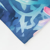 Lebhaftes Libellenmuster Fleecedecke (Ecke)