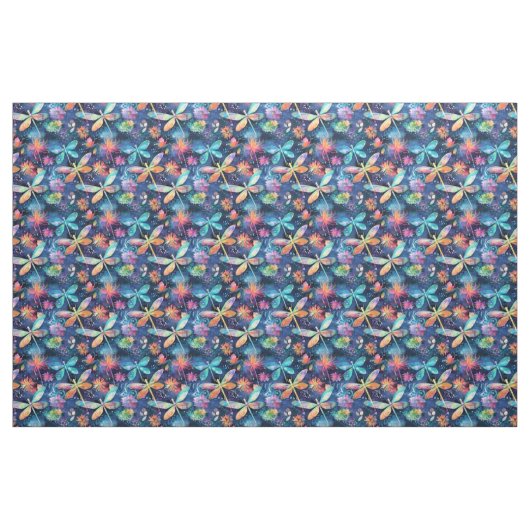 Lebhaftes Libellenmuster Stoff (Fat Quarter (45,7 x 55,9 cm))