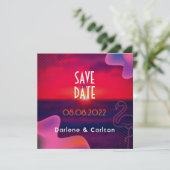 Lebhaftes Lila Foto für Sonnenuntergänge Save The Date (Stehend Vorderseite)