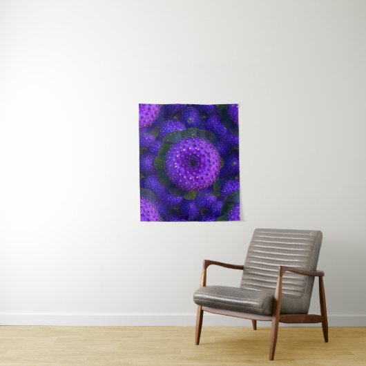 Lebhaftes, Lila Muster Wandteppich (Beispiel)