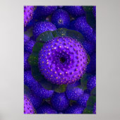 Lebhaftes Lila Nature Pattern Poster (Vorne)