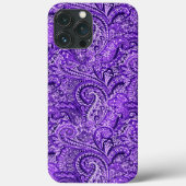 Lebhaftes Lila Paisley Case-Mate iPhone Hülle (Rückseite)